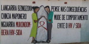 AIDS prevention art in Mozambique.